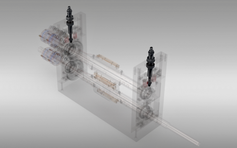 Flow Wrapper Cutting Sealing Head_Clearance Adjustment Rods