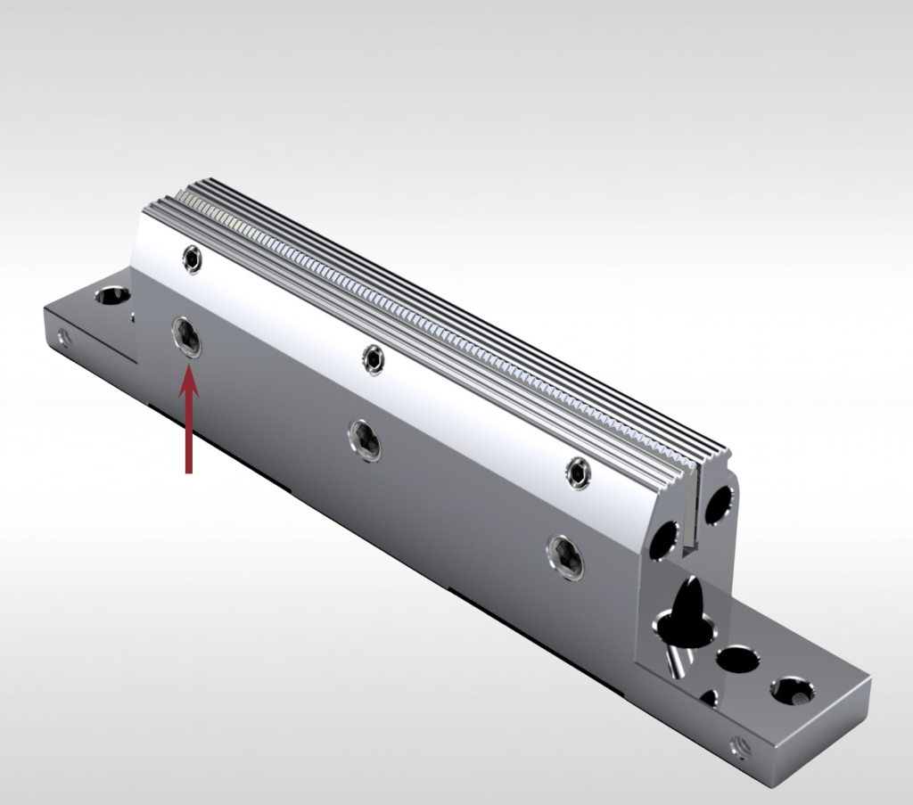 sealing jaw high durability stainless steel knife sealing jaw with screws and knife adjustment packaging solutions